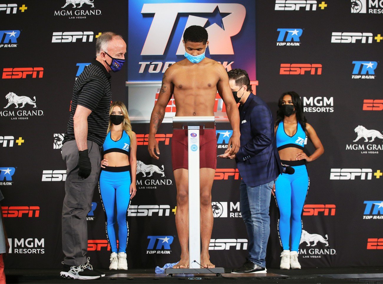 Image: Shakur Stevenson 130 lbs vs. Felix Caraballo 130 lbs - weigh-in results