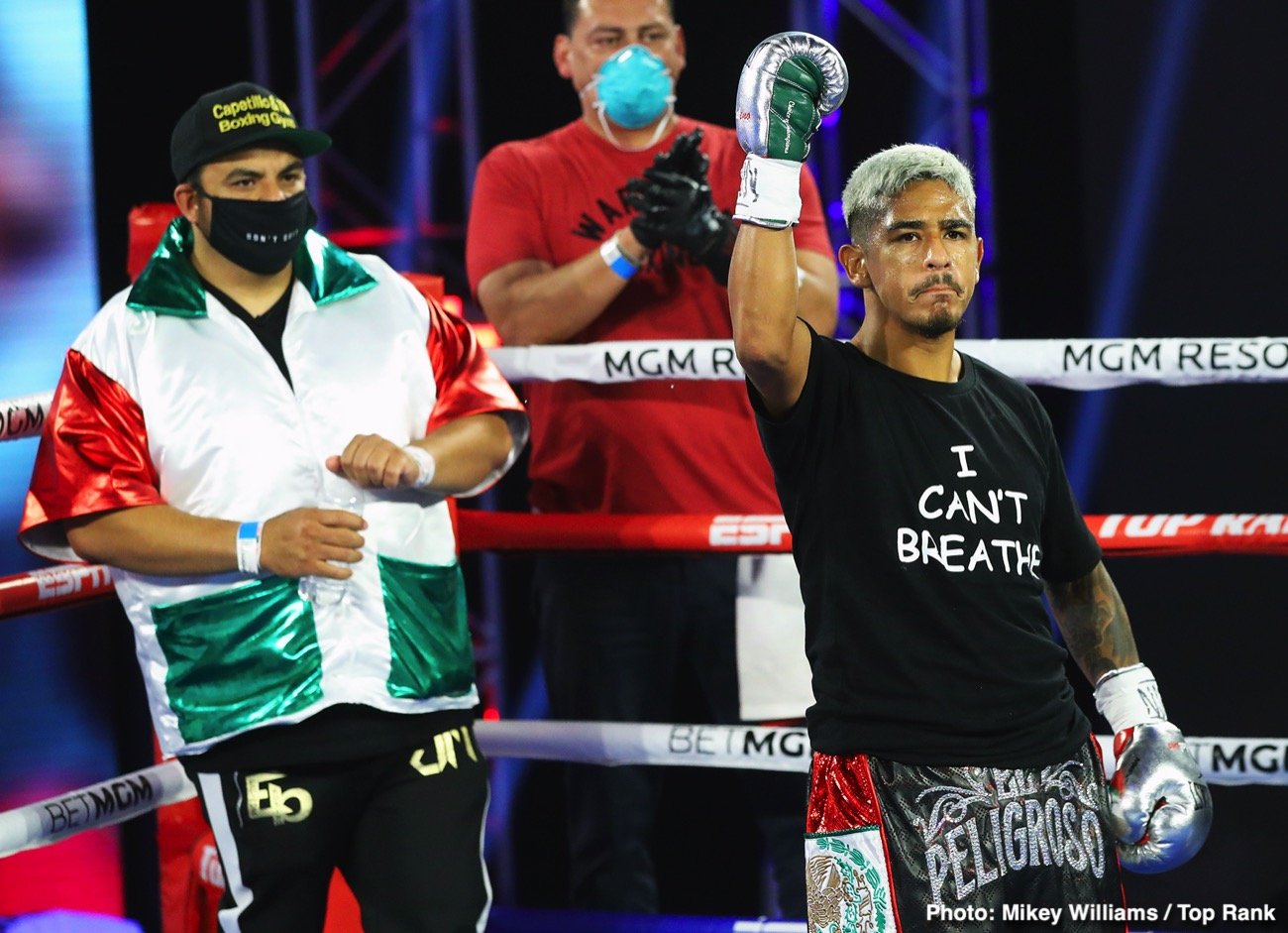 Image: Yenifel Vicente could be punished for low blows against Jessie Magdaleno