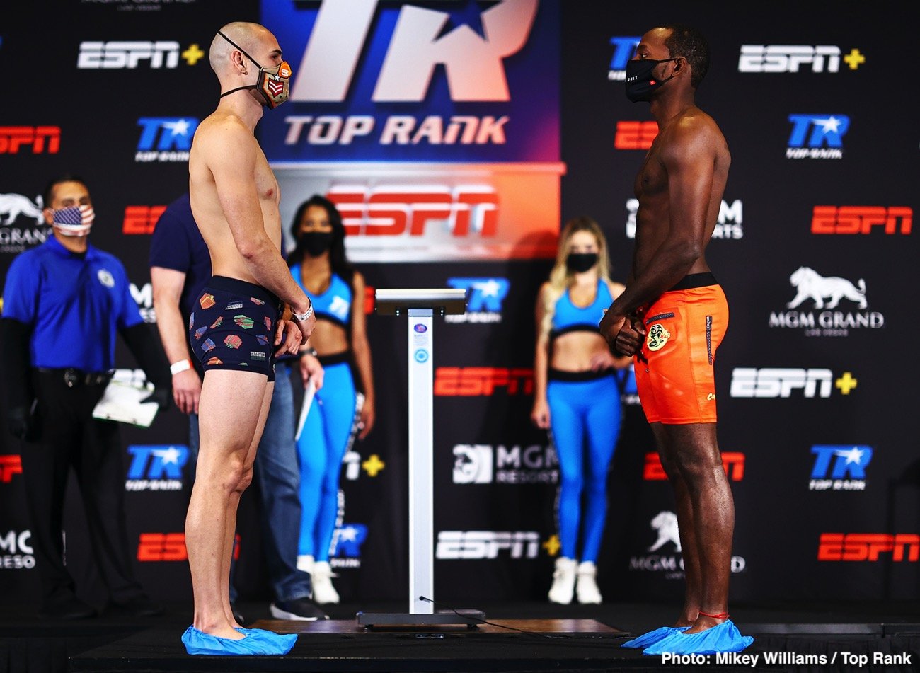 Image: Weigh-In Results: Pedraza vs. LesPierre