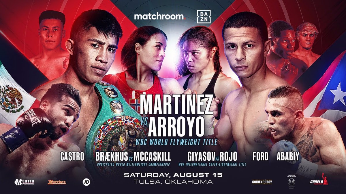 Image: Julio Cesar Martinez vs. McWilliams Arroyo = a GOOD fight on Aug.15