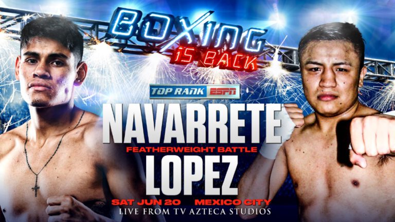 Image: Emanuel Navarrete vs. Uriel Lopez next Saturday on June 20