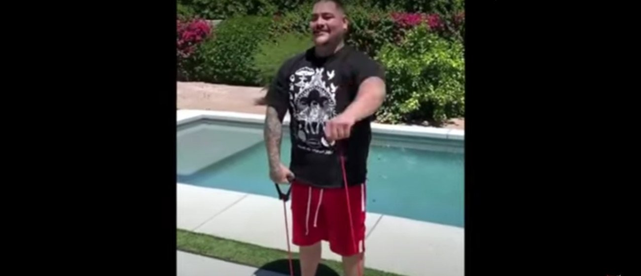 Image: Andy Ruiz Jr looking fast & strong, melting the pounds off