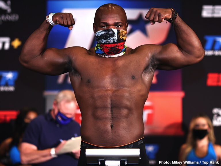 Image: Carlos Takam - Jerry Forrest this Thursday LIVE on ESPN