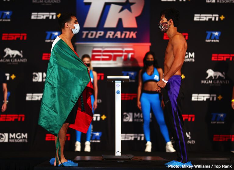 Image: Jose Zepeda 143.9 lbs vs. Kendo Castaneda 143.9 lbs weigh-in results for Tuesday on ESPN