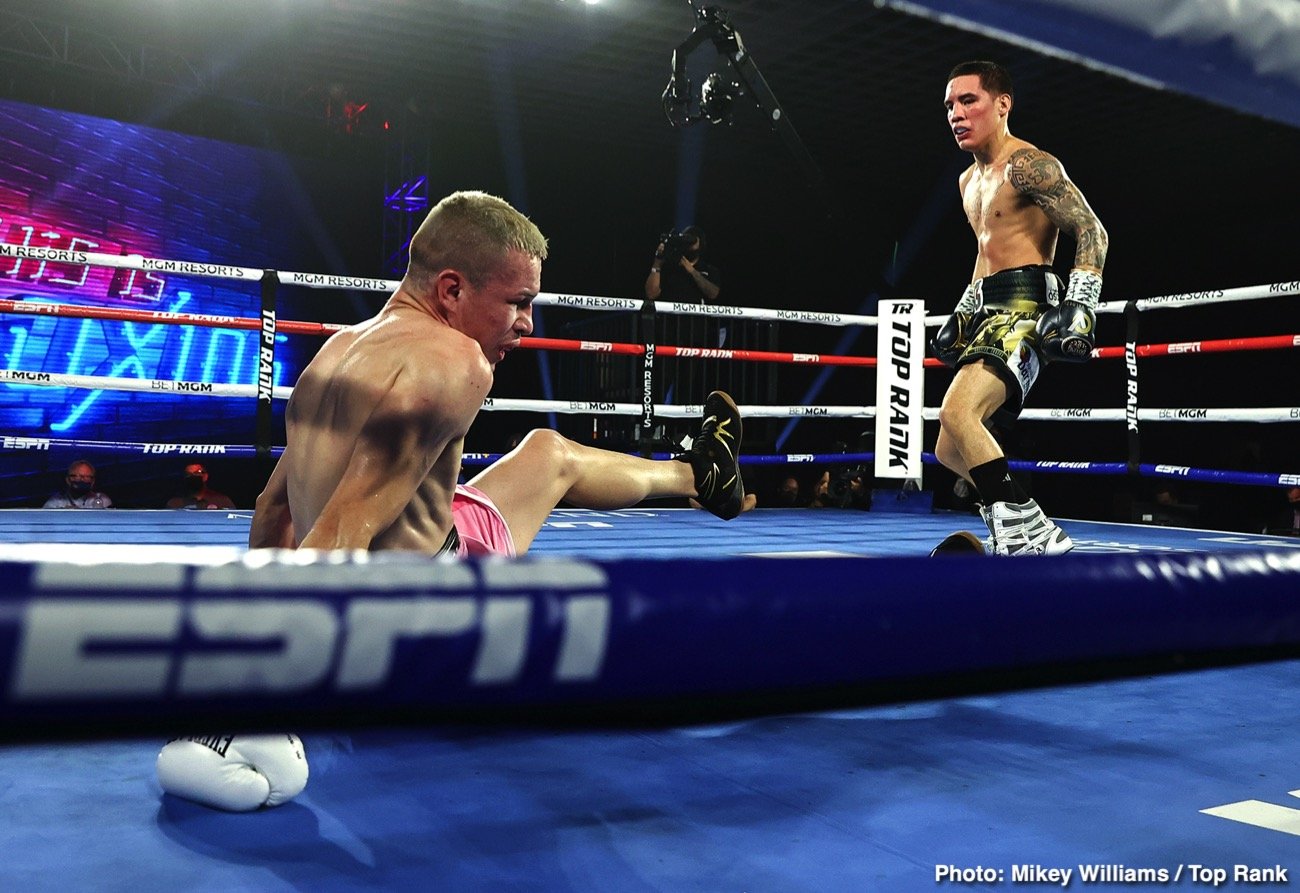 Image: Canelo Alvarez sparring Oscar Valdez