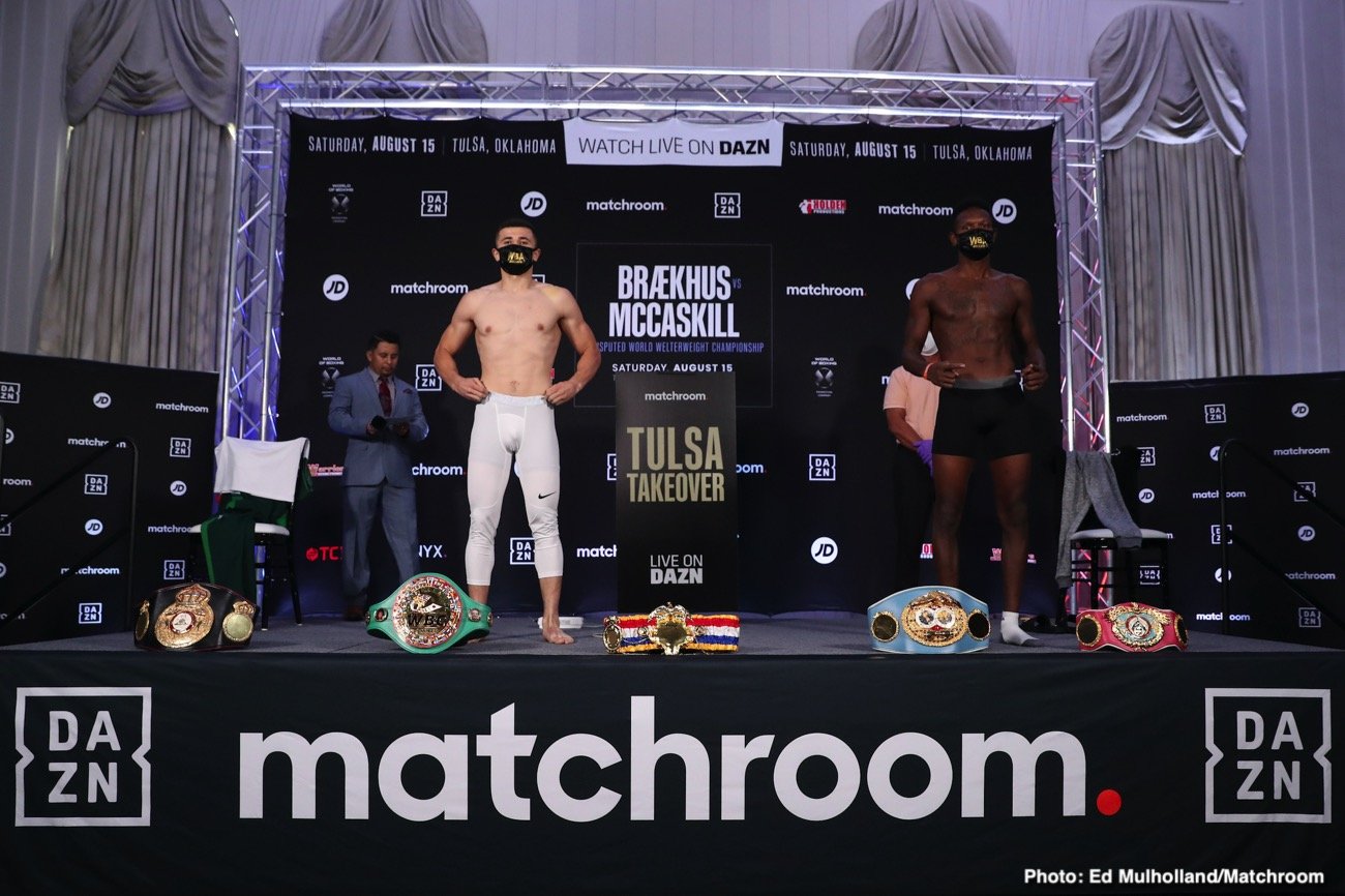Boxing Photo: Madrimov vs. Walker & Brækhhus vs. McCaskill tonight on DAZN Image: Madrimov vs. Walker & Brækhhus vs. McCaskill tonight on DAZN