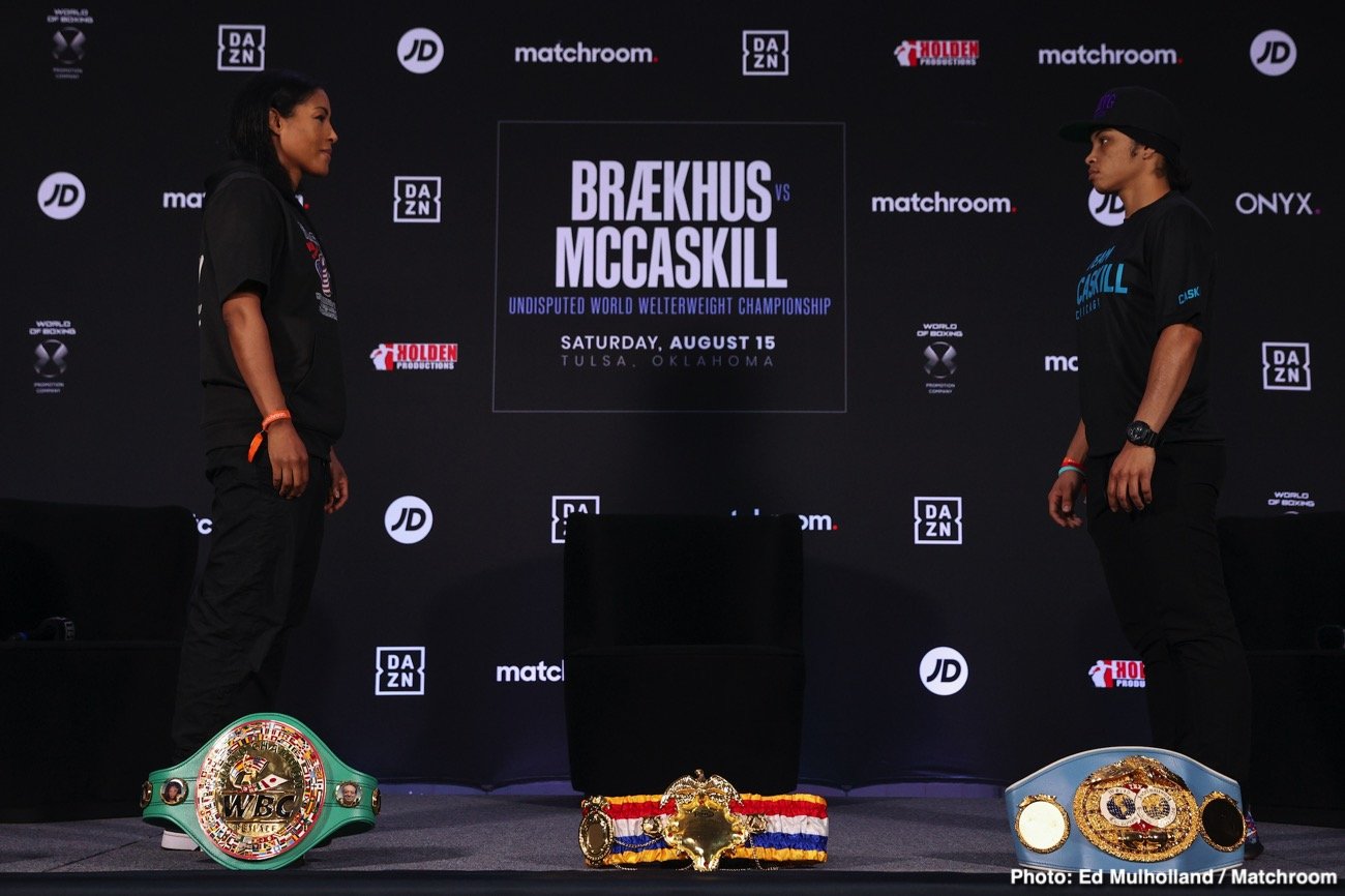 Image: Braekhus vs. McCaskill final press conference quotes for Aug.15