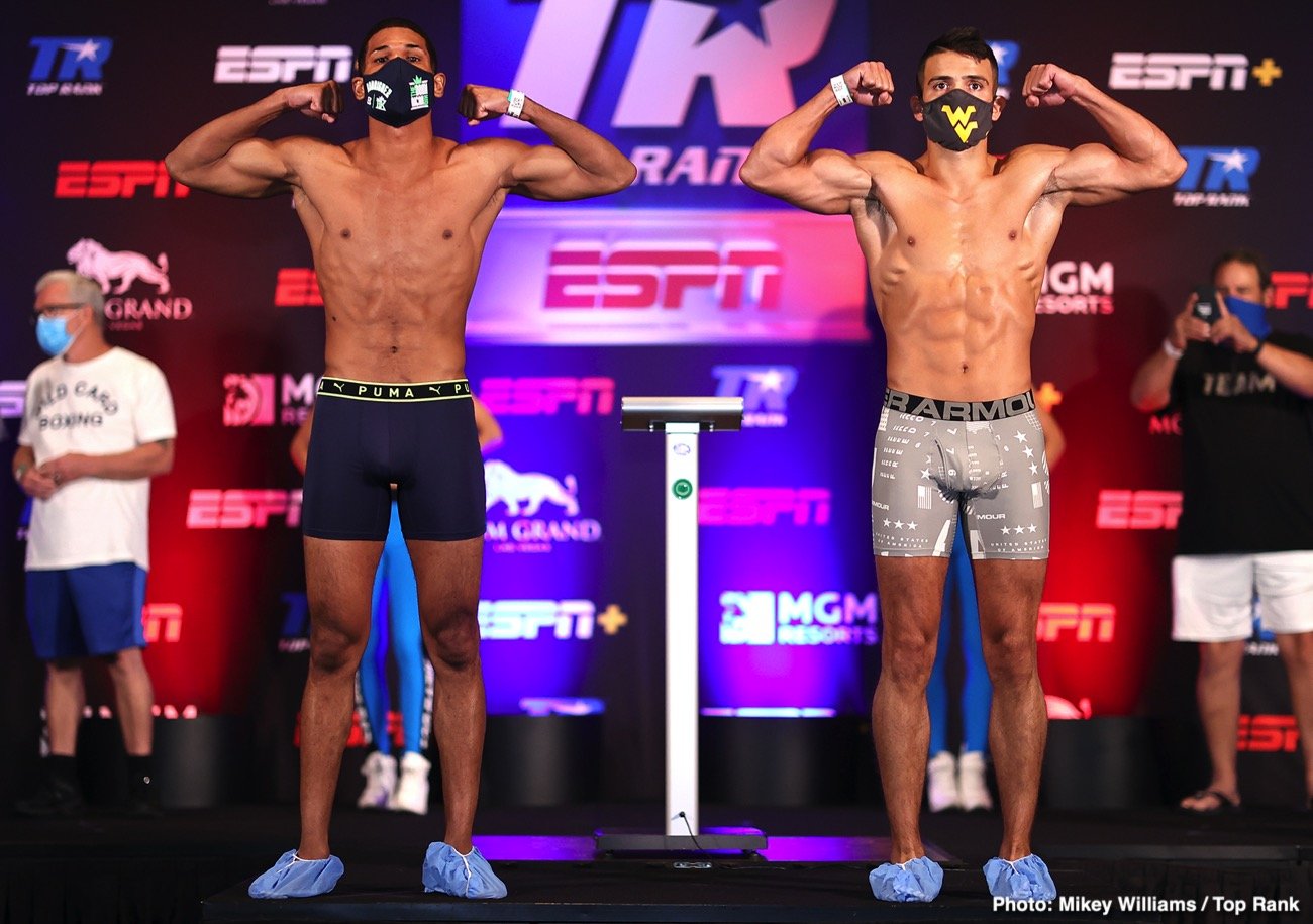 Image: Ramirez vs. Postol ESPN+ Official Weights & Photos