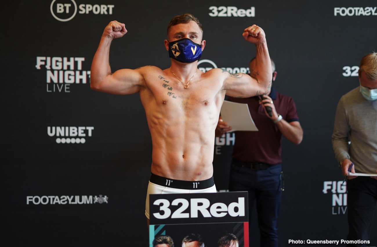 Image: Frampton vs Traynor, Conlan vs Takoucht BT Sport / ESPN Weigh In Results