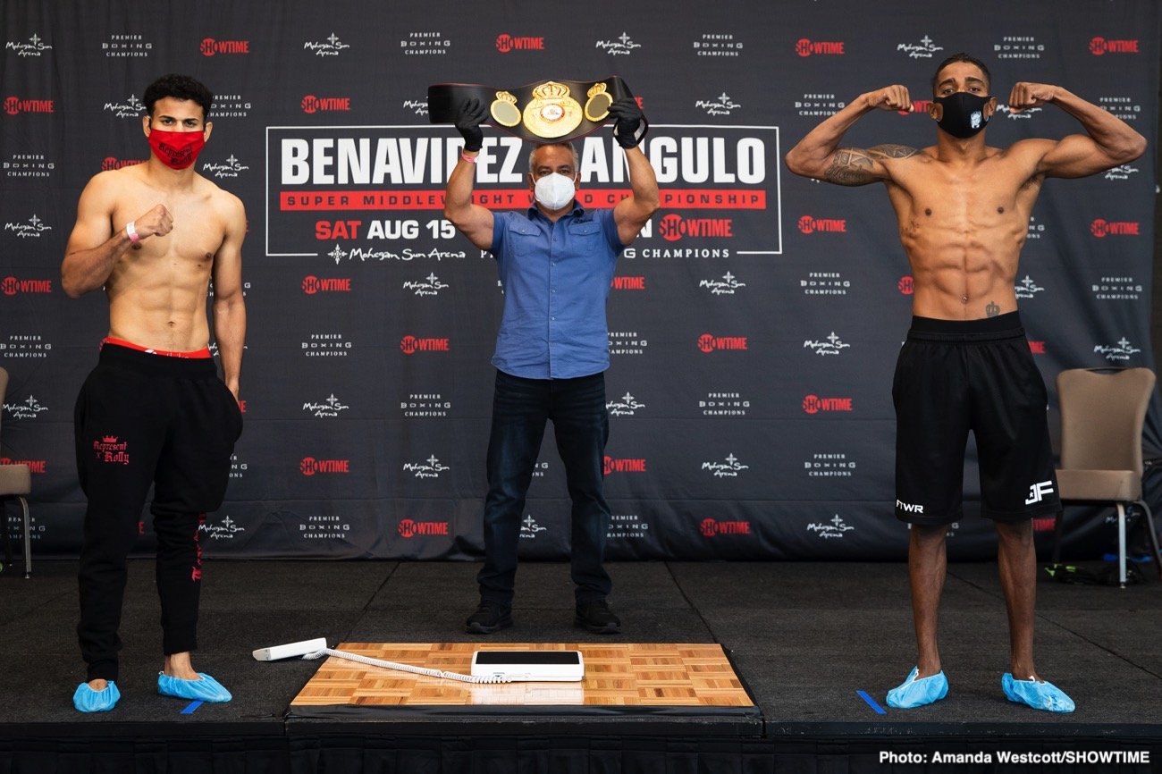 Image: David Benavidez 2.8 pounds overweight, loses WBC title for Roamer Angulo fight