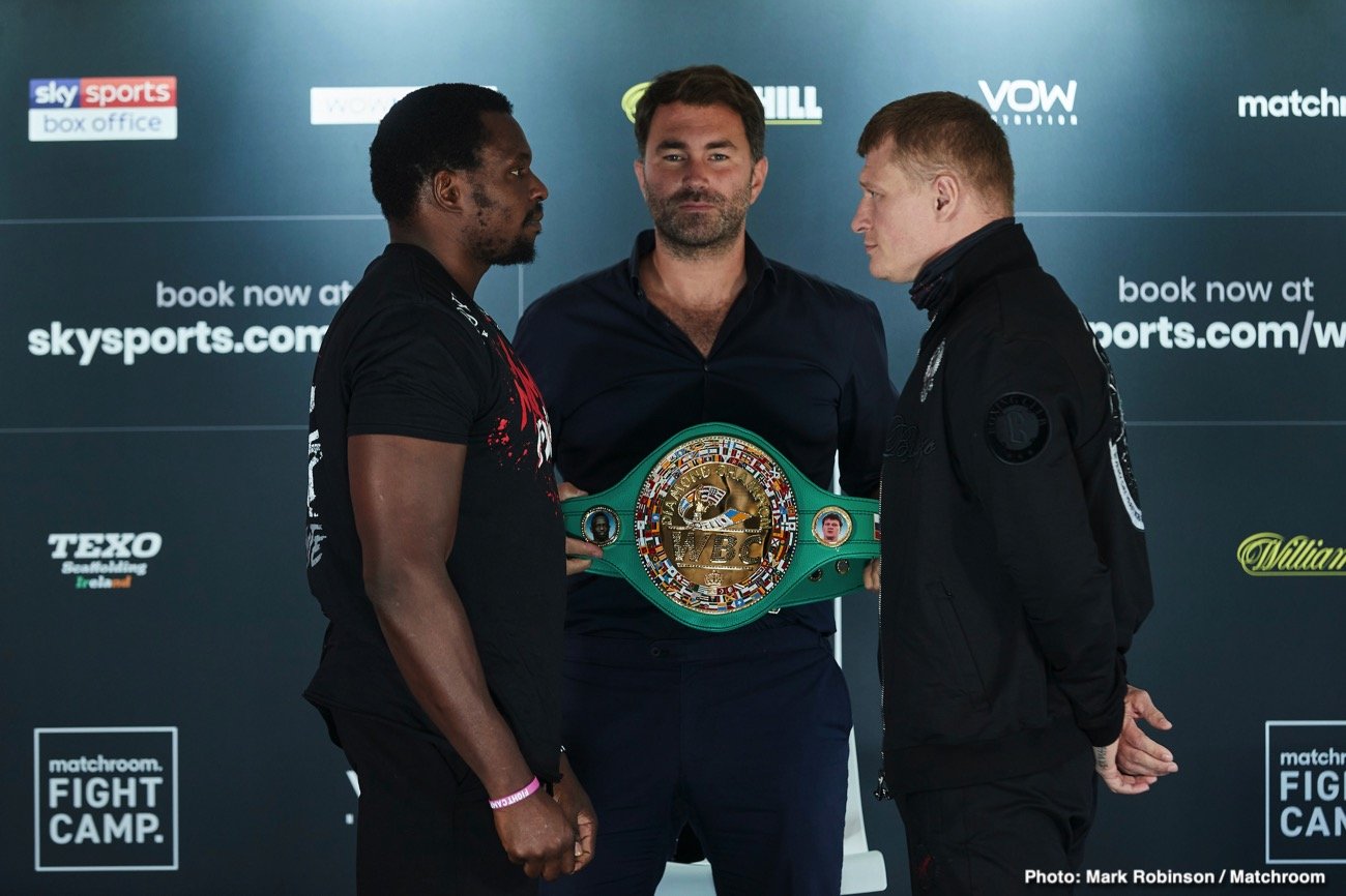 Image: Alexander Povetkin vs Dillian Whyte II on March 6th