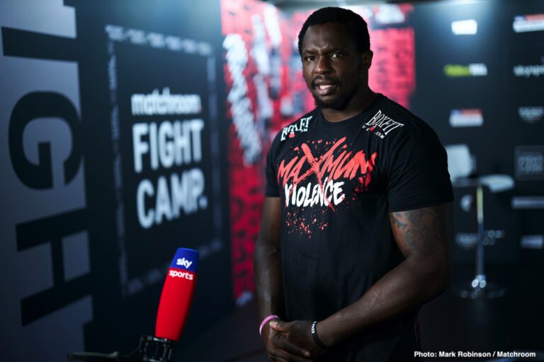 Image: Dillian Whyte pushing hard for Deontay Wilder summer clash