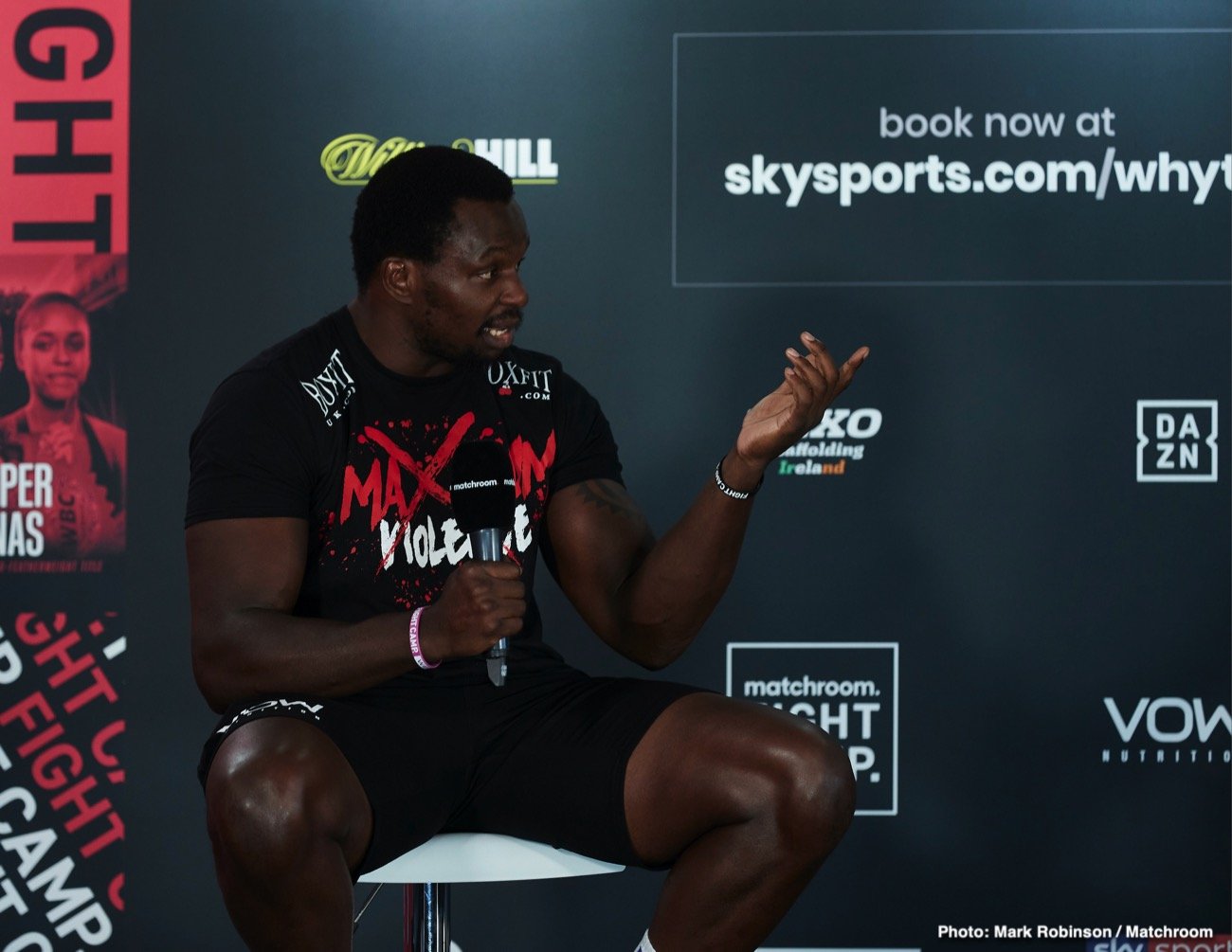 Image: Dillian Whyte says Fury has "No choice" but to fight him unless he bins his WBC belt