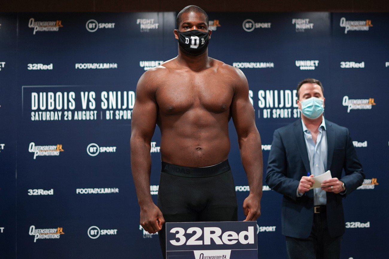 Image: Daniel Dubois pleased with Tyson Fury complimenting him