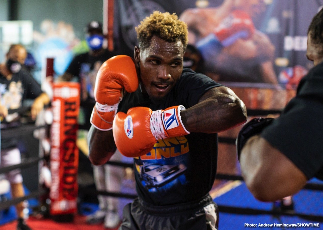 Image: Jermall Charlo media workout quotes for Sergiy Derevyanchenko clash