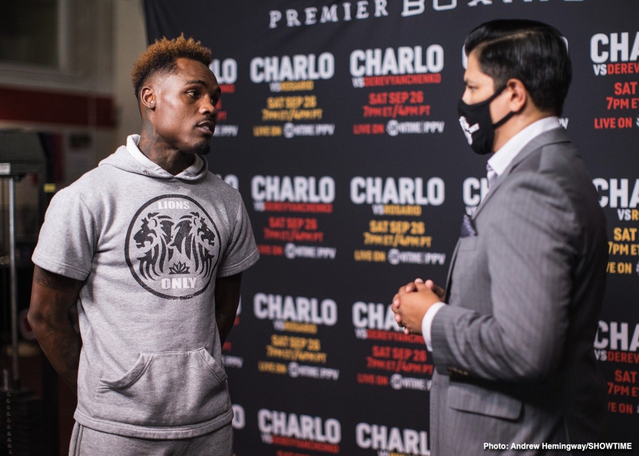 Image: Charlo brothers in action against Derevyanchenko & Rosario on PPV this Saturday