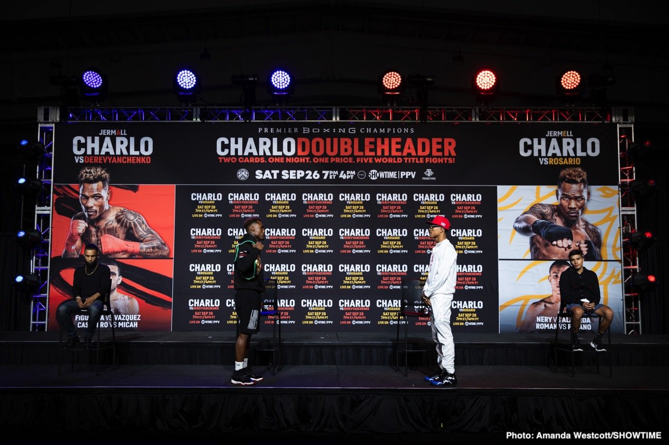 Image: Charlo vs. Derevyanchenko & Jermell vs. Rosario Predictions
