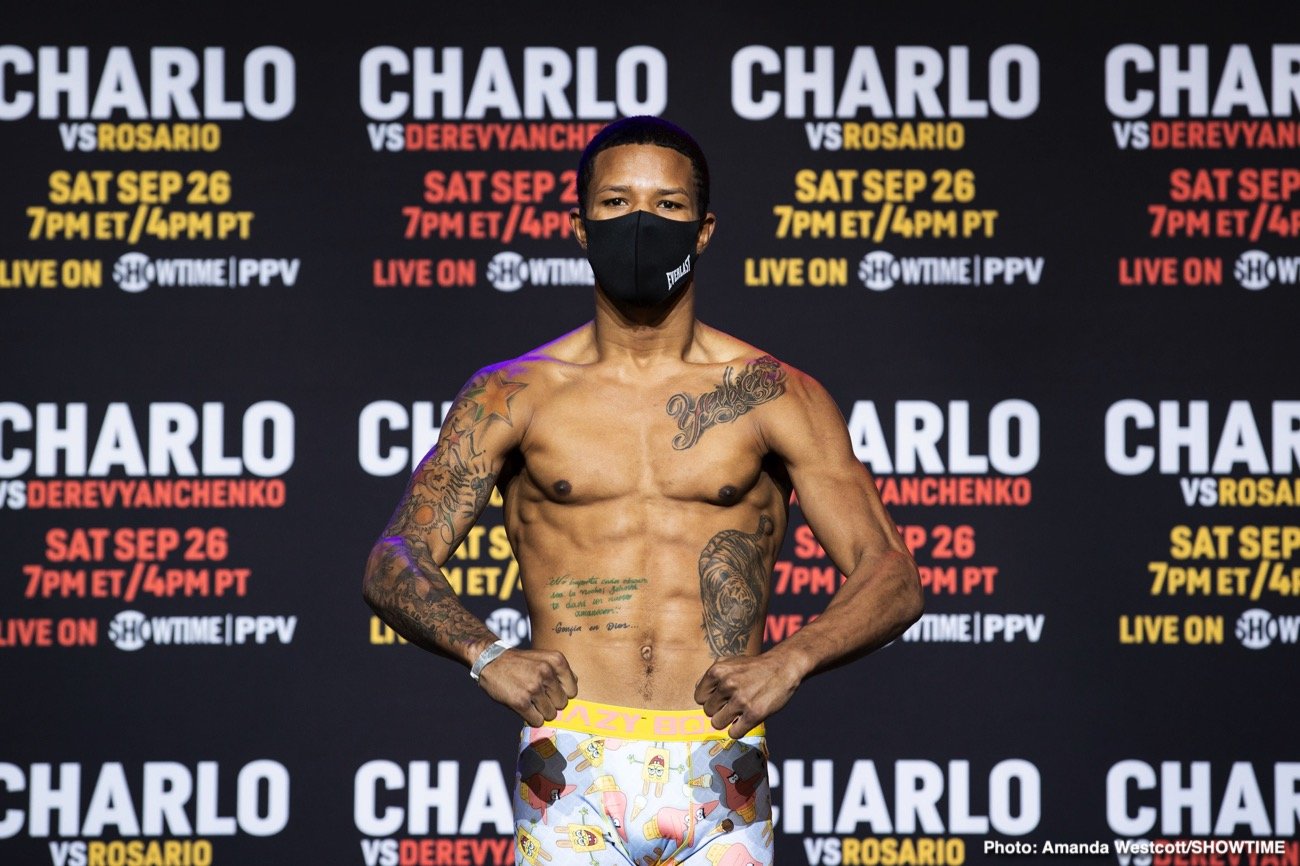 Image: Jermall Charlo looking huge for Sergiy Derevyanchenko fight - weights