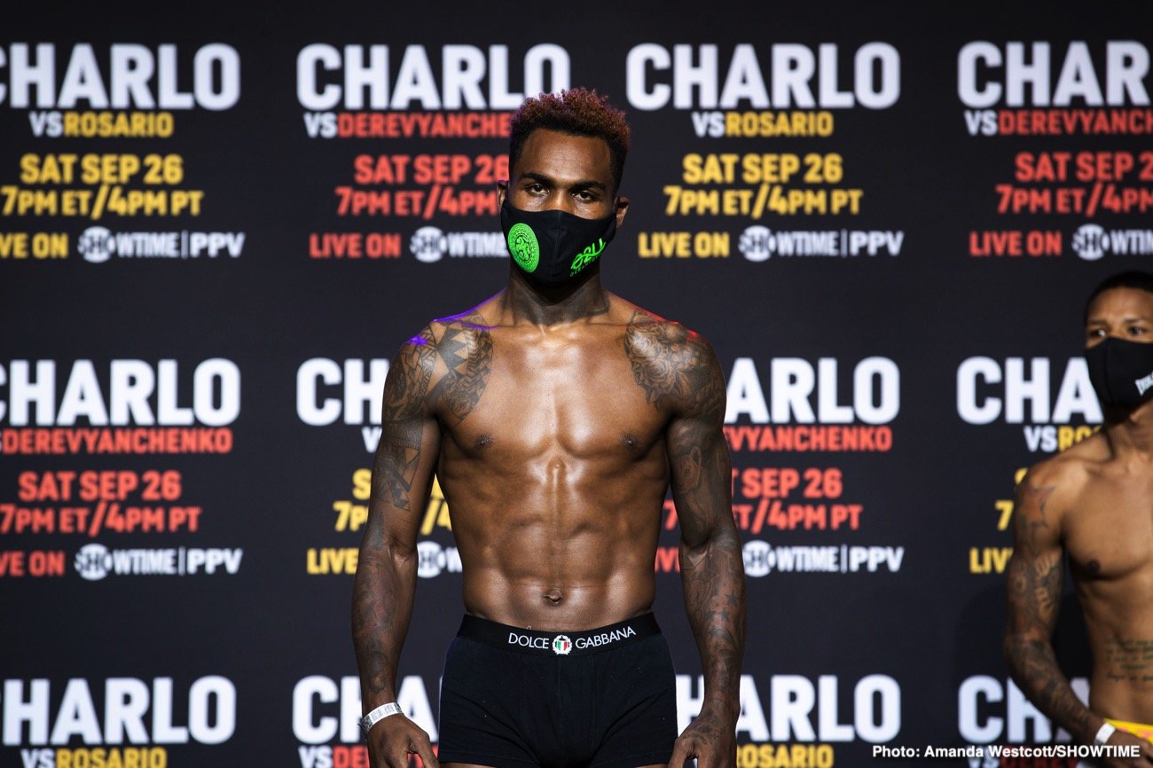 Image: Jermall Charlo looking huge for Sergiy Derevyanchenko fight - weights