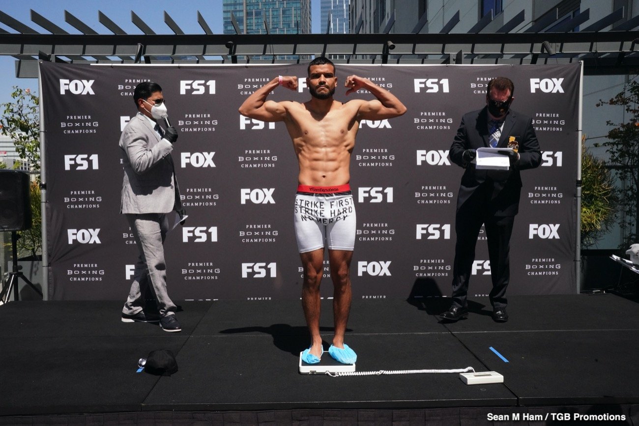 Image: Yordenis Ugas 147 vs. Abel Ramos 146 - weigh-in results