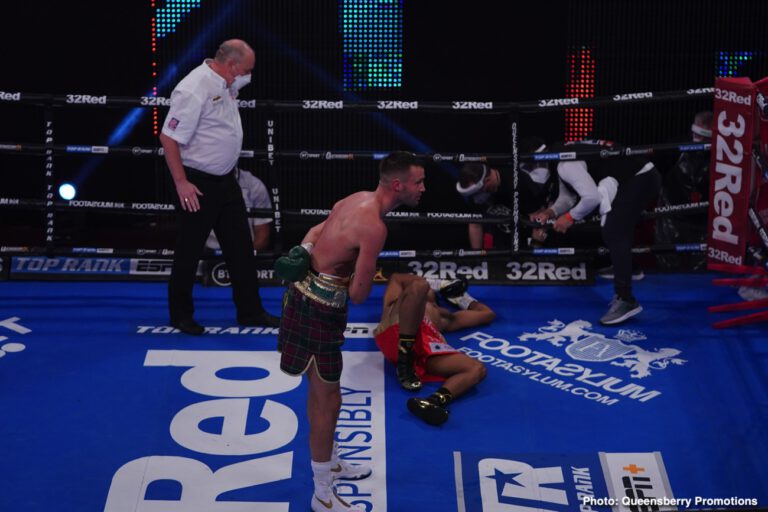 Image: Boxing Results: Josh Taylor obliterates Apinum Khongsong in 1st round KO