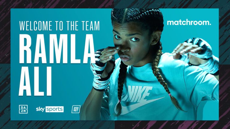 Image: Ramla Ali signs with Matchroom Boxing