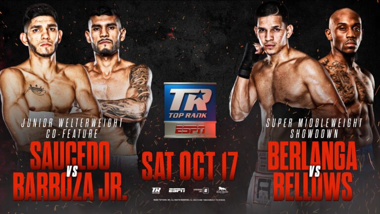 Image: Loma vs Lopez Undercard: Saucedo - Barboza Jr. & Berlanga - Bellow on Oct. 17