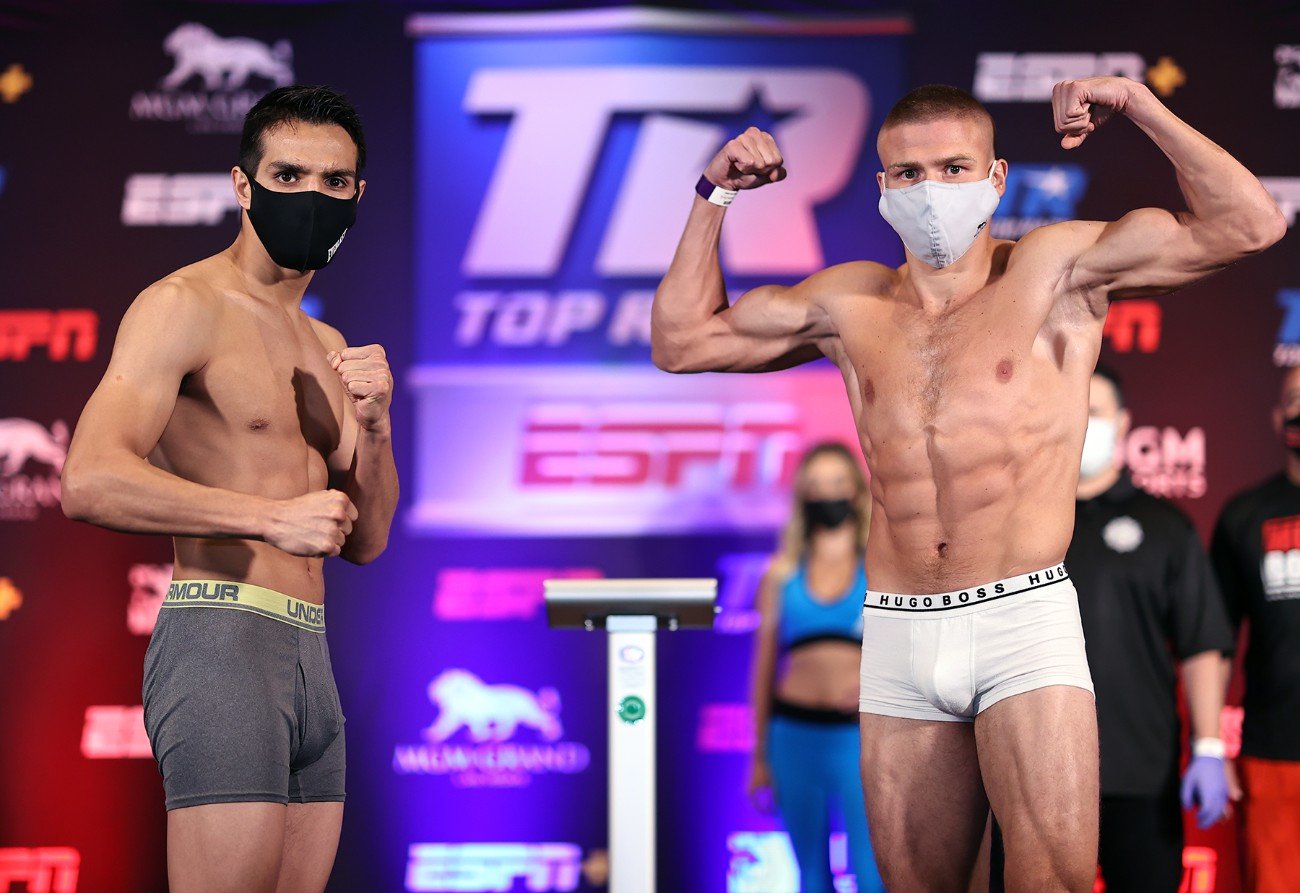Image: José Zepeda 139.9 lbs vs. Ivan Baranchyk 139.6 lbs - weigh-in results for Saturday
