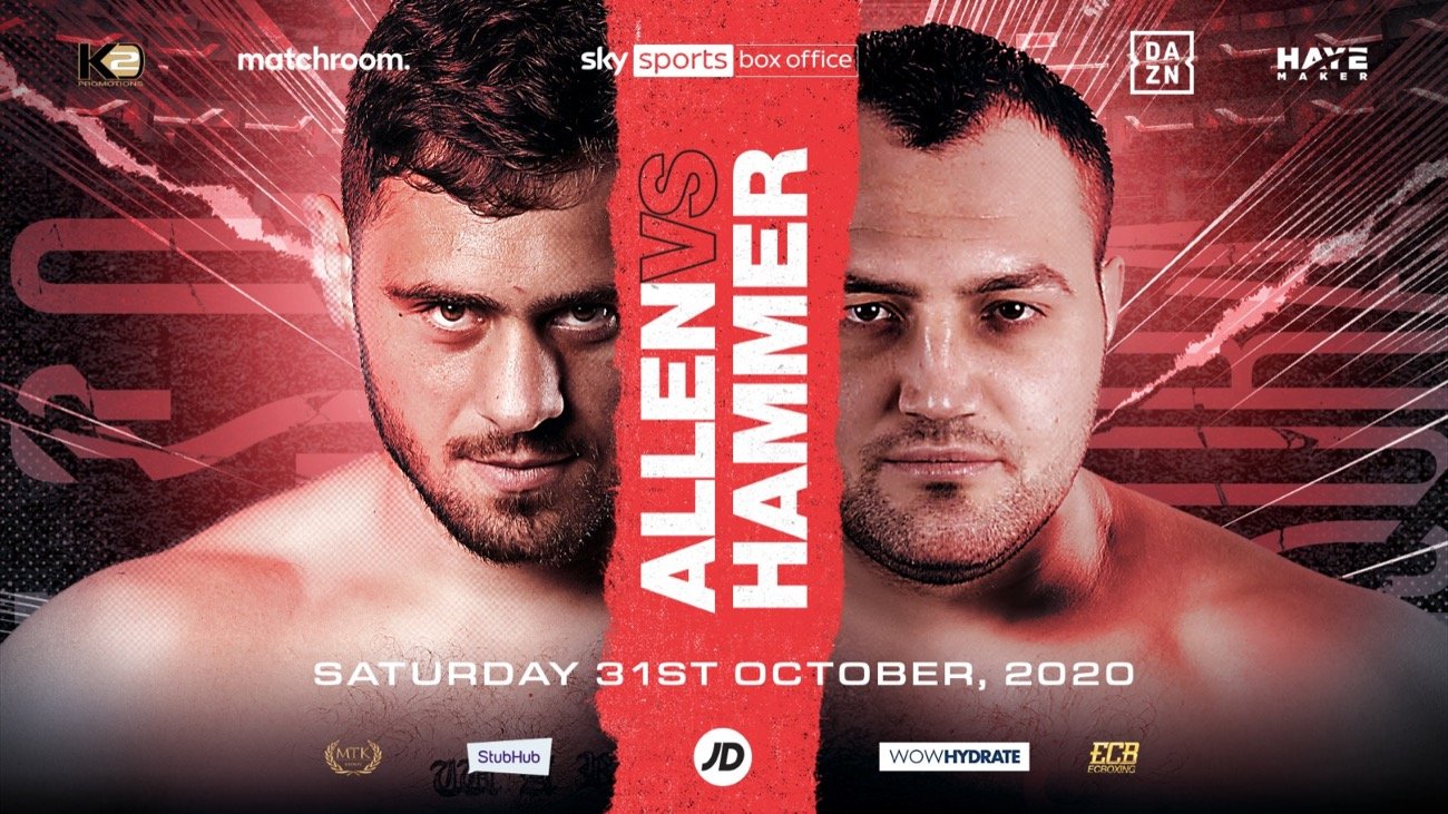 Image: Dave Allen faces Christopher Lovejoy on Oct.31 on DAZN