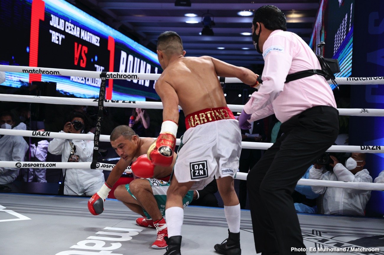 Image: Boxing Results: Julio Cesar Martinez destroys Moises Calleros in 2nd round TKO