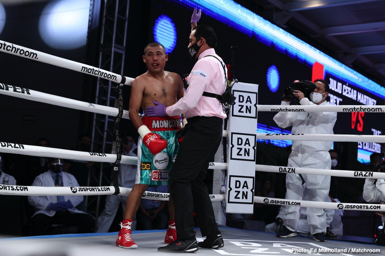 Image: Boxing Results: Julio Cesar Martinez destroys Moises Calleros in 2nd round TKO