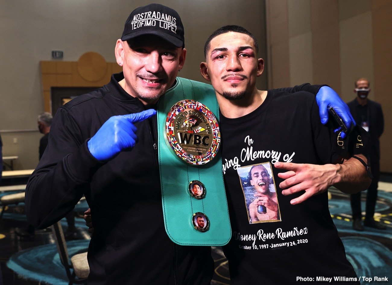 Image: Teofimo Lopez Sr Tells Top Rank they'll only fight on PPV from now