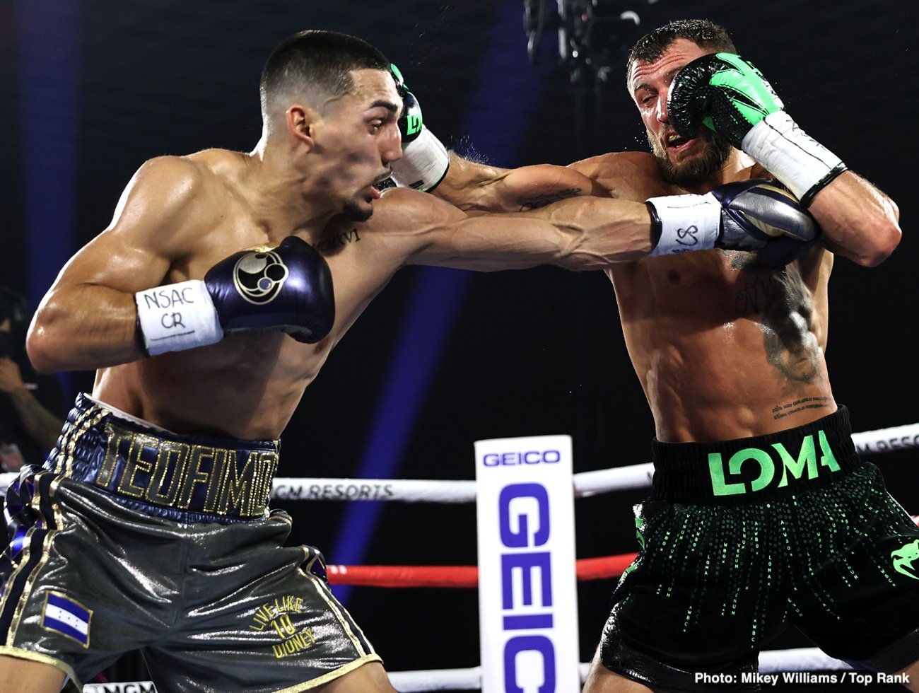 Teofimo Lopez, Vasiliy Lomachenko boxing photo and news image