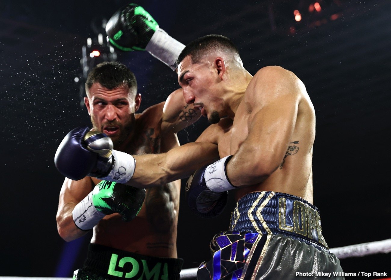 Vasiliy Lomachenko, Shakur Stevenson boxing photo and news image