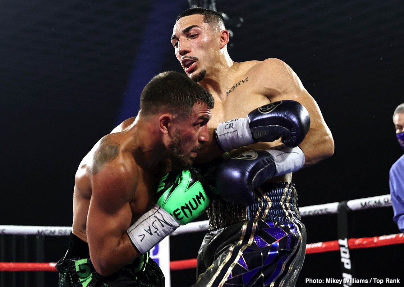 Teofimo Lopez, Vasiliy Lomachenko boxing photo and news image