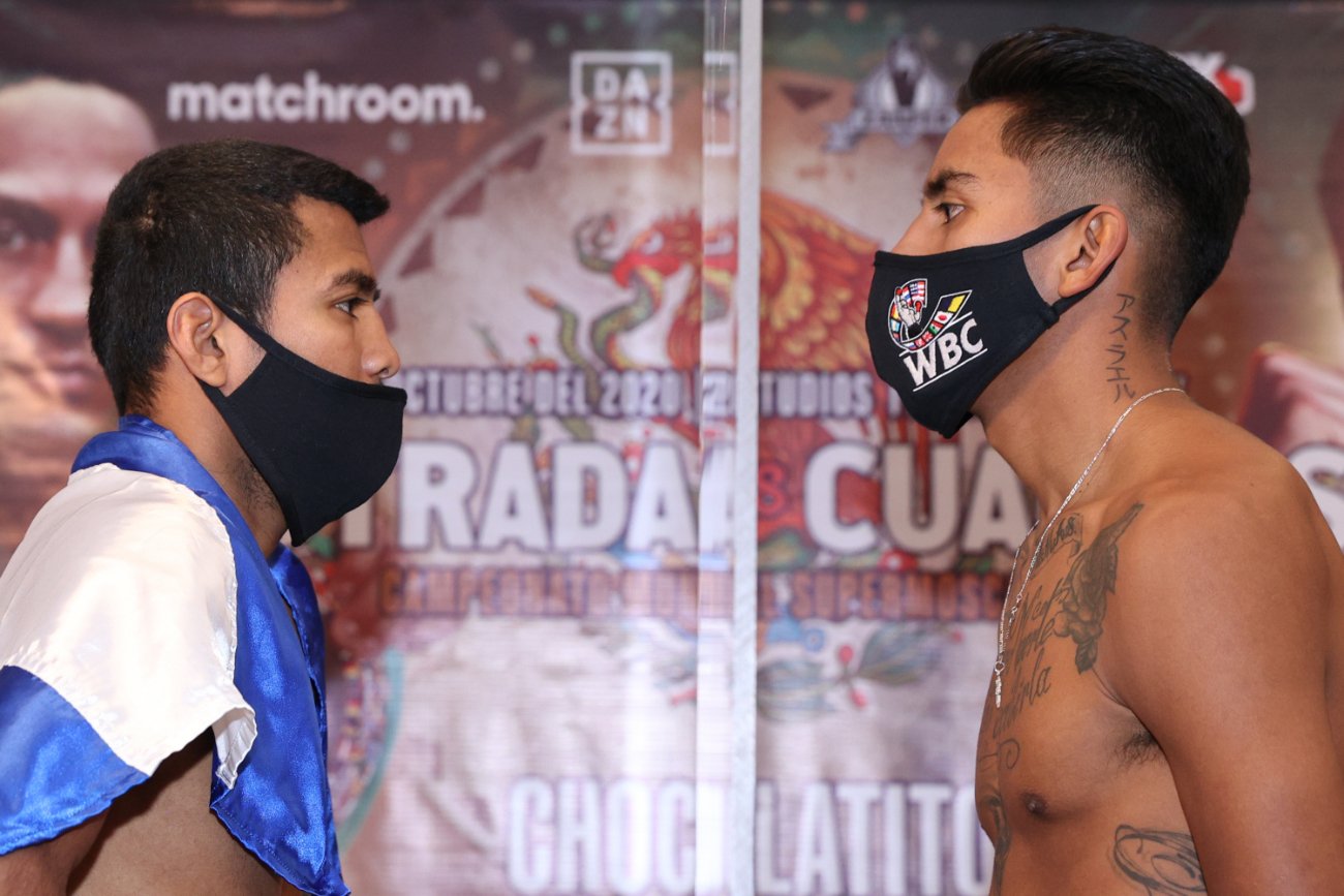 Image: Estrada vs. Cuadras, Chocolatito vs. Gonzalez & Martinez vs. Calleros - Official DAZN Weights