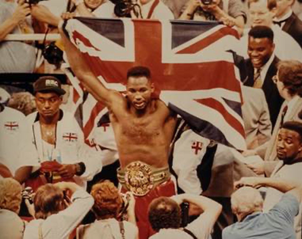 Mike Tyson, Lennox Lewis boxing photo