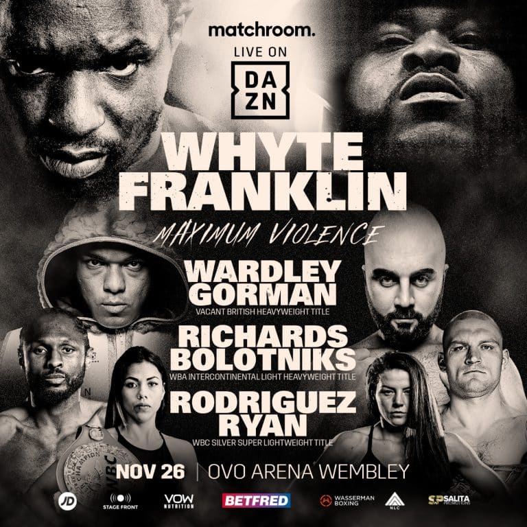 Image: Dillian Whyte faces Jermaine Franklin on Nov.26th in London