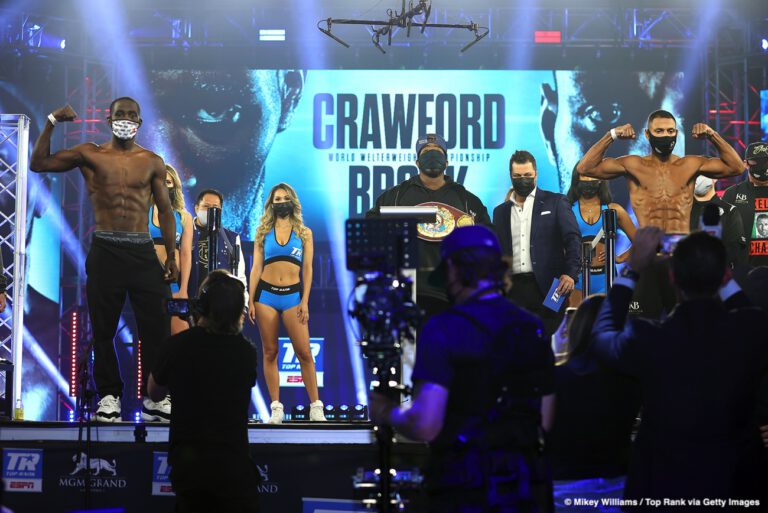 Image: Live Stream: Bud Crawford vs Kell Brook ESPN Weigh In