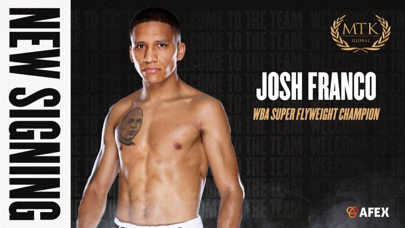 Image: Joshua Franco signs with MTK Global, Dave Allen Retires!