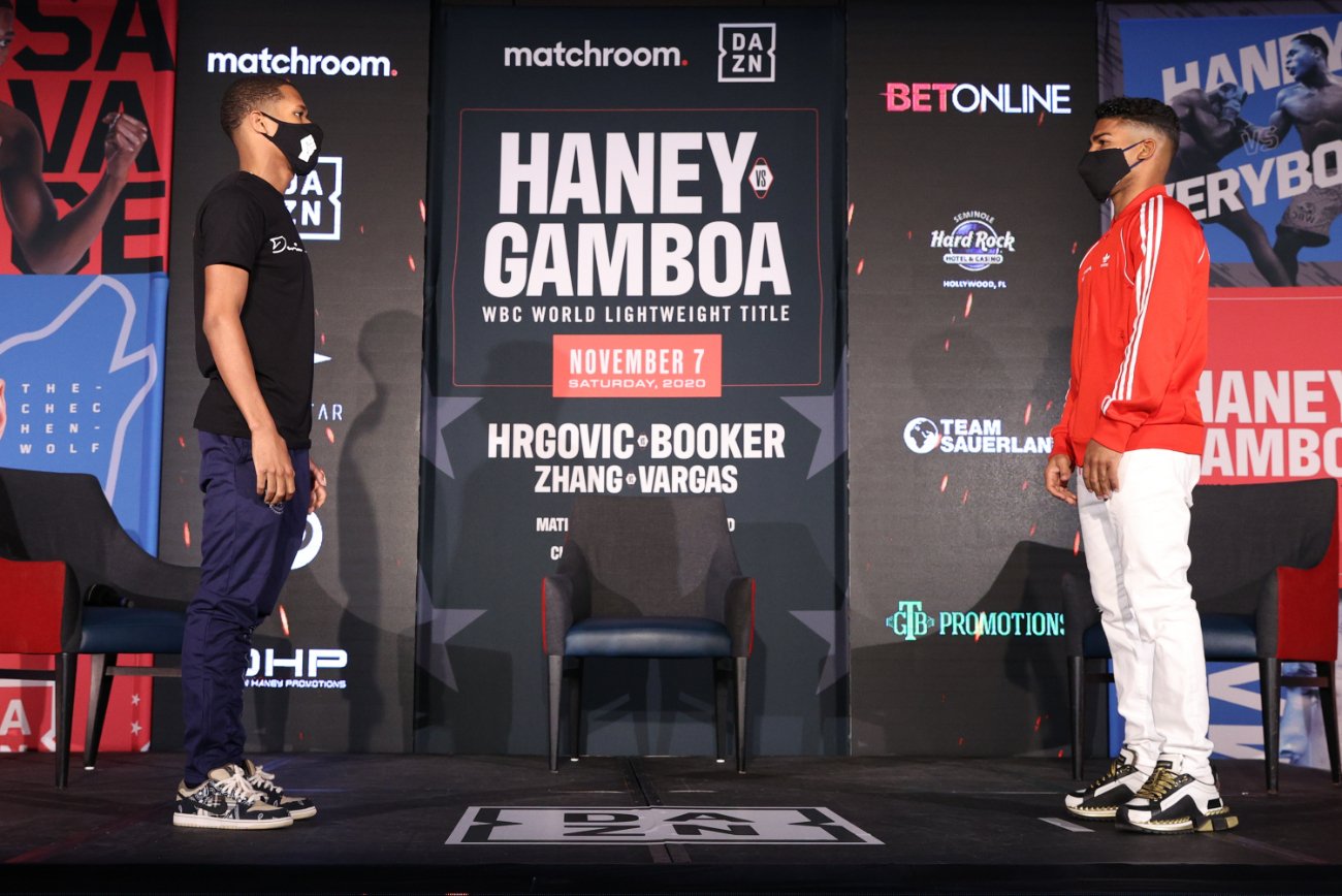 Image: Haney: I want to "look pretty" and "not get touched" by Gamboa