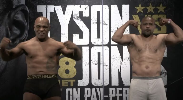 Image: Mike Tyson vs. Roy Jones Jr - Live Results