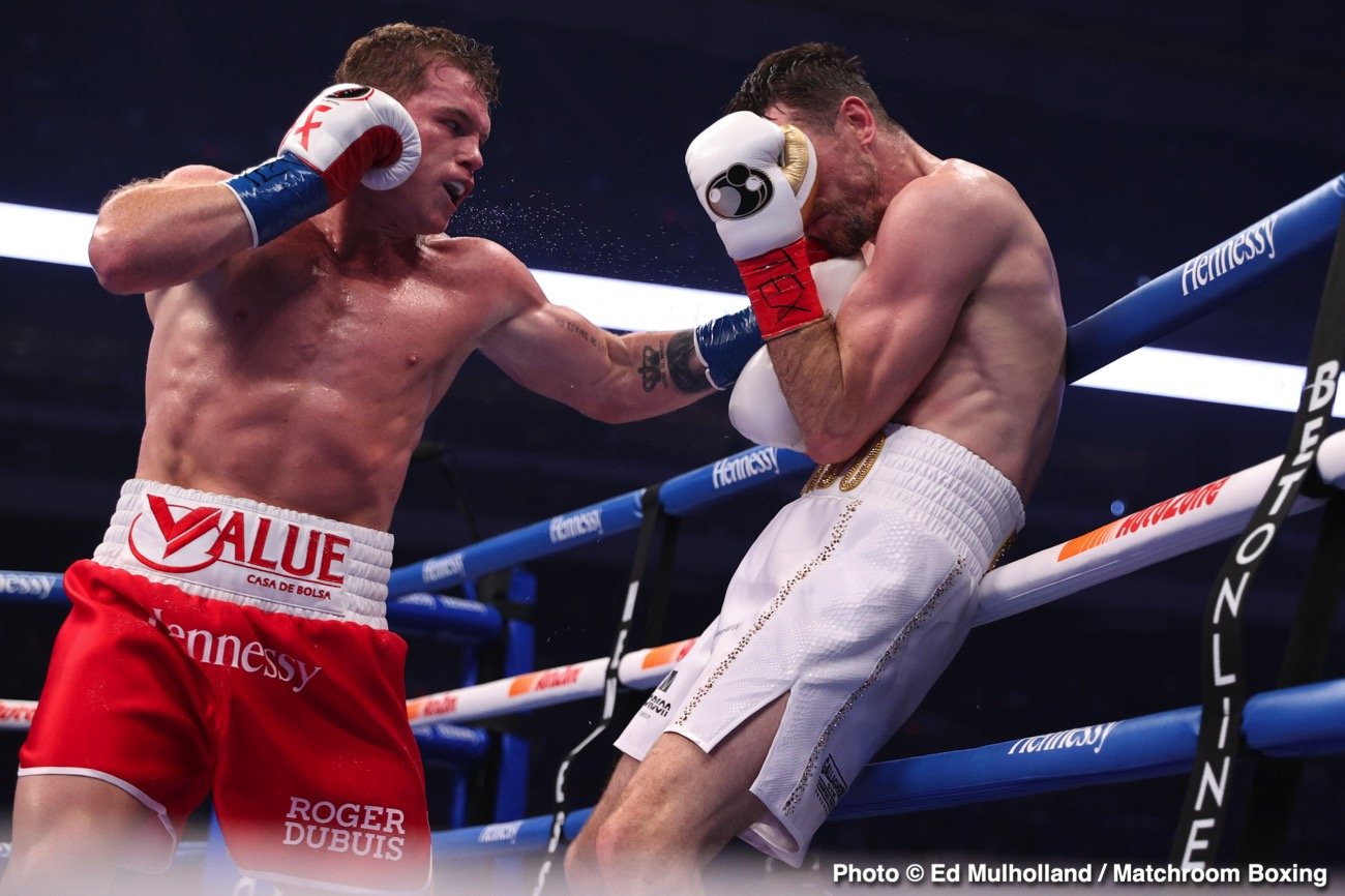Callum Smith, Canelo Alvarez boxing photo and news image