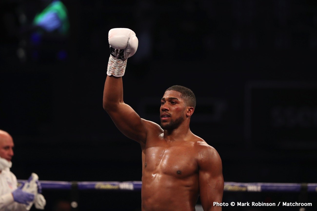 Image: Anthony Joshua may vacate his WBO title says Eddie Hearn