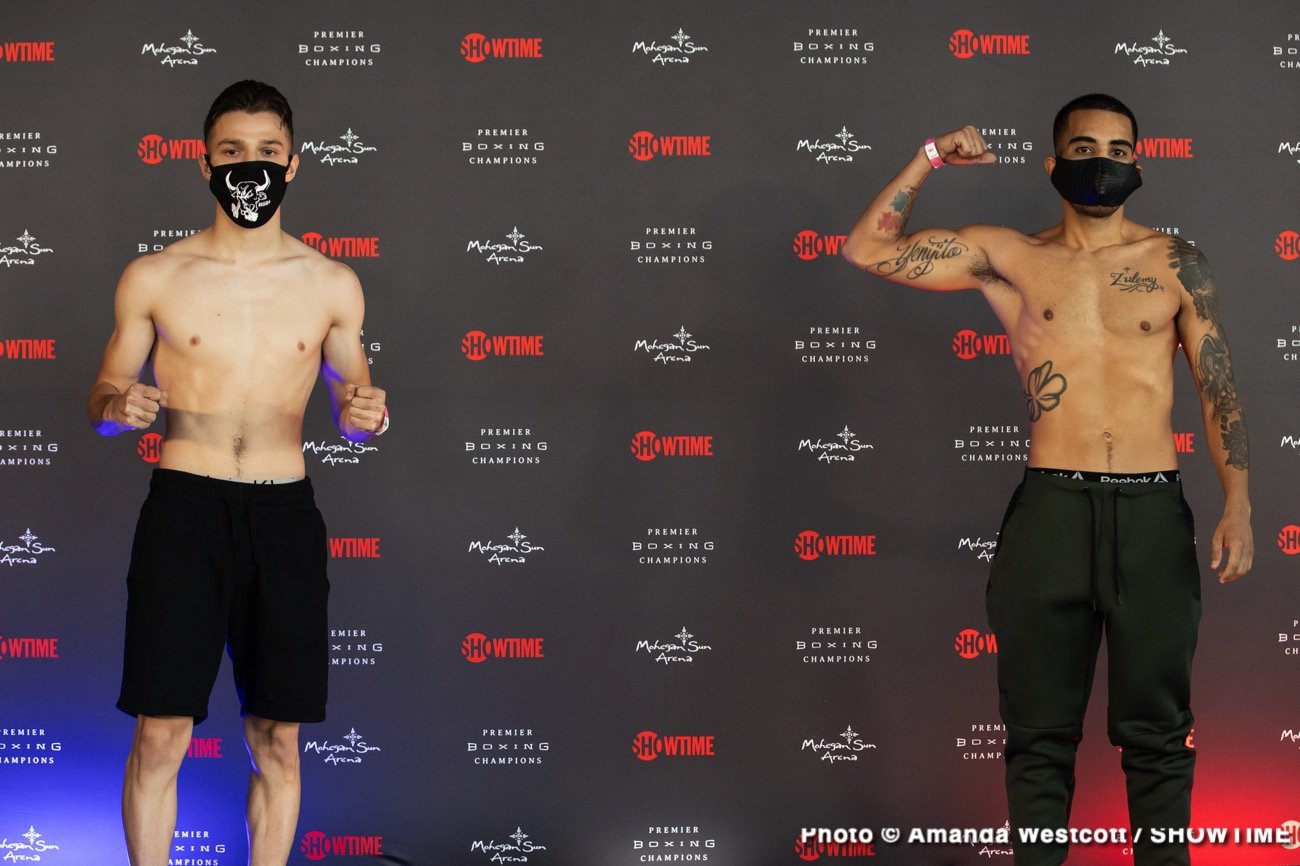 Image: Colbert vs. Arboleda Showtime Weights & Photos