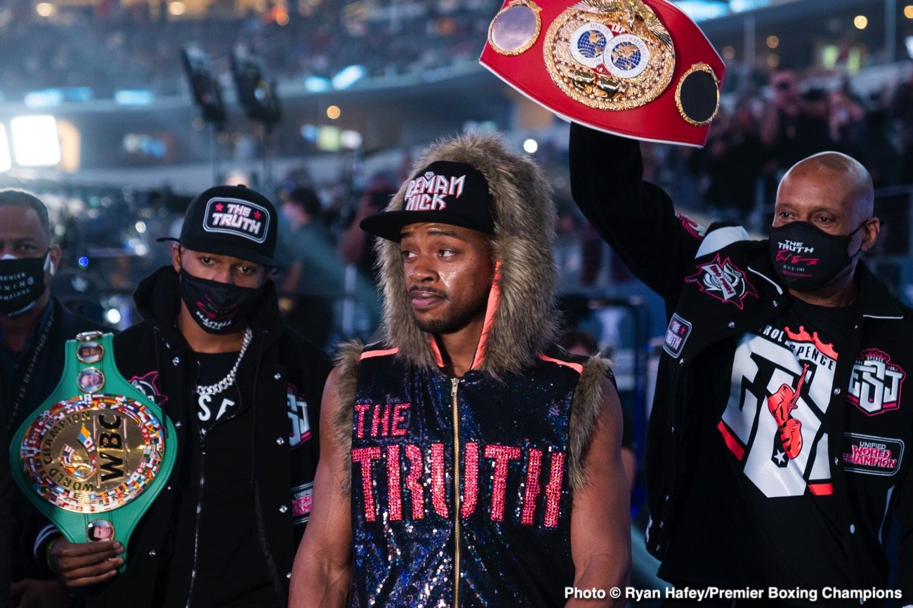 Errol Spence Jr, Terence Crawford boxing photo and news image
