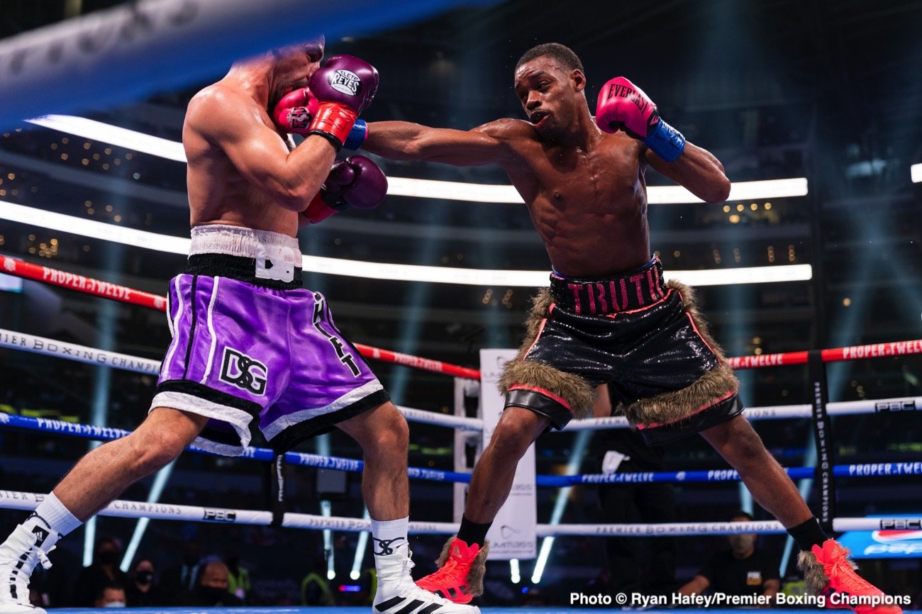 Errol Spence Jr, Shawn Porter, Terence Crawford boxing photo and news image