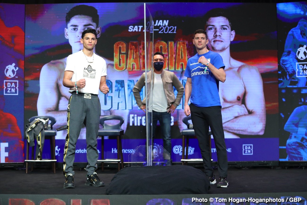 Image: Garcia vs. Campbell final press conference quotes & photos