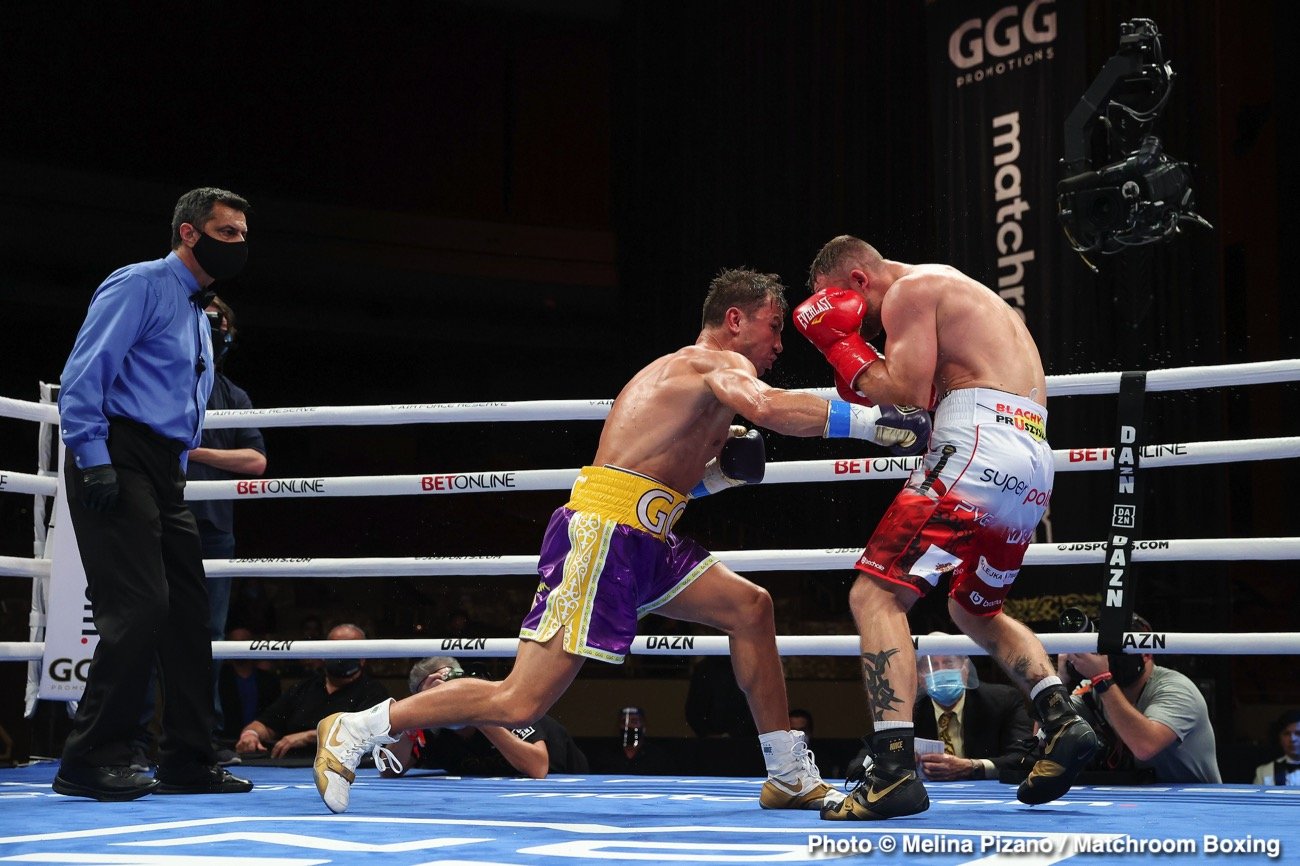 Image: Results: Golovkin smashes Szeremeta