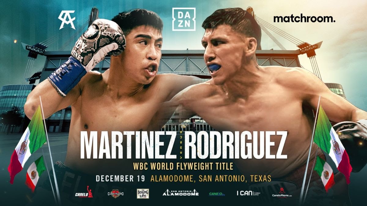 Image: Julio Cesar Martinez defends against Rodriguez Jr on Dec.19 on DAZN